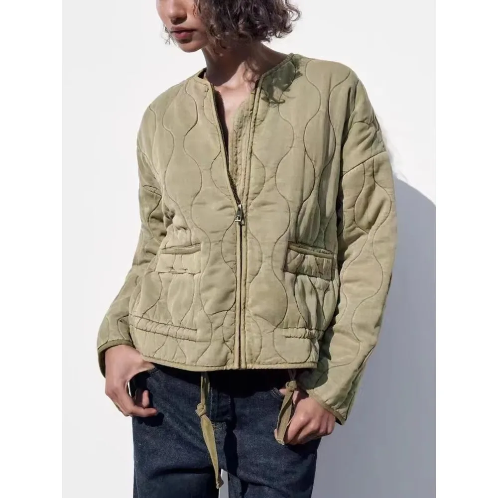 Parkas décontractés avec poche pour femmes, vestes chaudes pour femmes, manteau d'extérieur vintage pour dames, mode automne et hiver