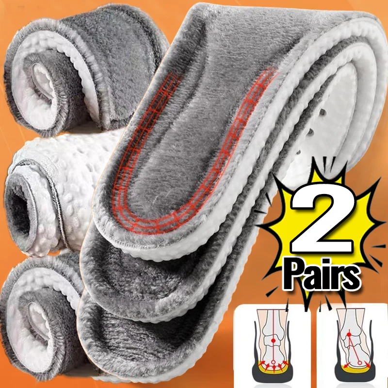 

1/2Pairs Winter Warm Thermal Insoles for Foot Thermal Memory Foam for Men Women Sports Shoes Cool-proof Self-heating Shoe Pads