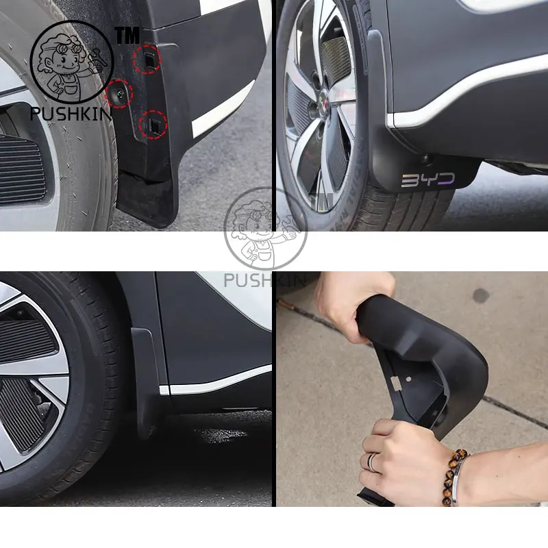 4pcs Car Mud Flaps for BYD Sealion 05 EV 2025 2026 Mudflaps Mudguards Splash Guards Front Rear Wheel Fender Part Accessorie - Image 4