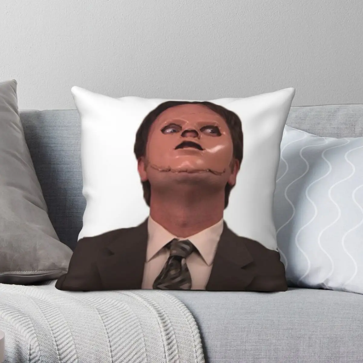 Dwight Schrute The Office Square Pillowcase Polyester Linen Velvet Pattern Zip Decorative Throw Pillow Case Sofa Cushion Cover