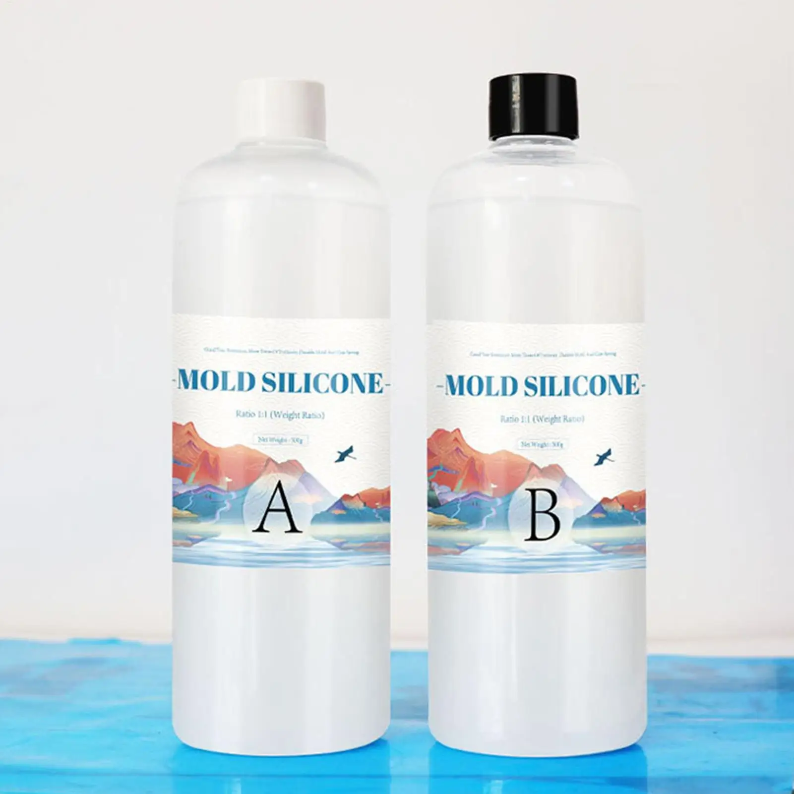DIY Silicone Mold Making AB 1:1 Liquid Rubber Silicona Liquida Para Mold Fast Curing Mold Making Silicone Kit Cured 200g 500g
