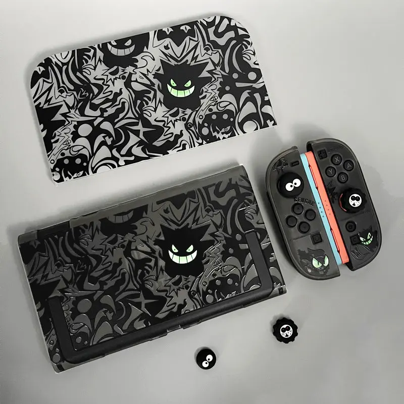 New Original Cute Pokemon Gengar Hard Protective Case Cover Compatible With  Switch Ns Oled Ns2 Anti-Drop Shell