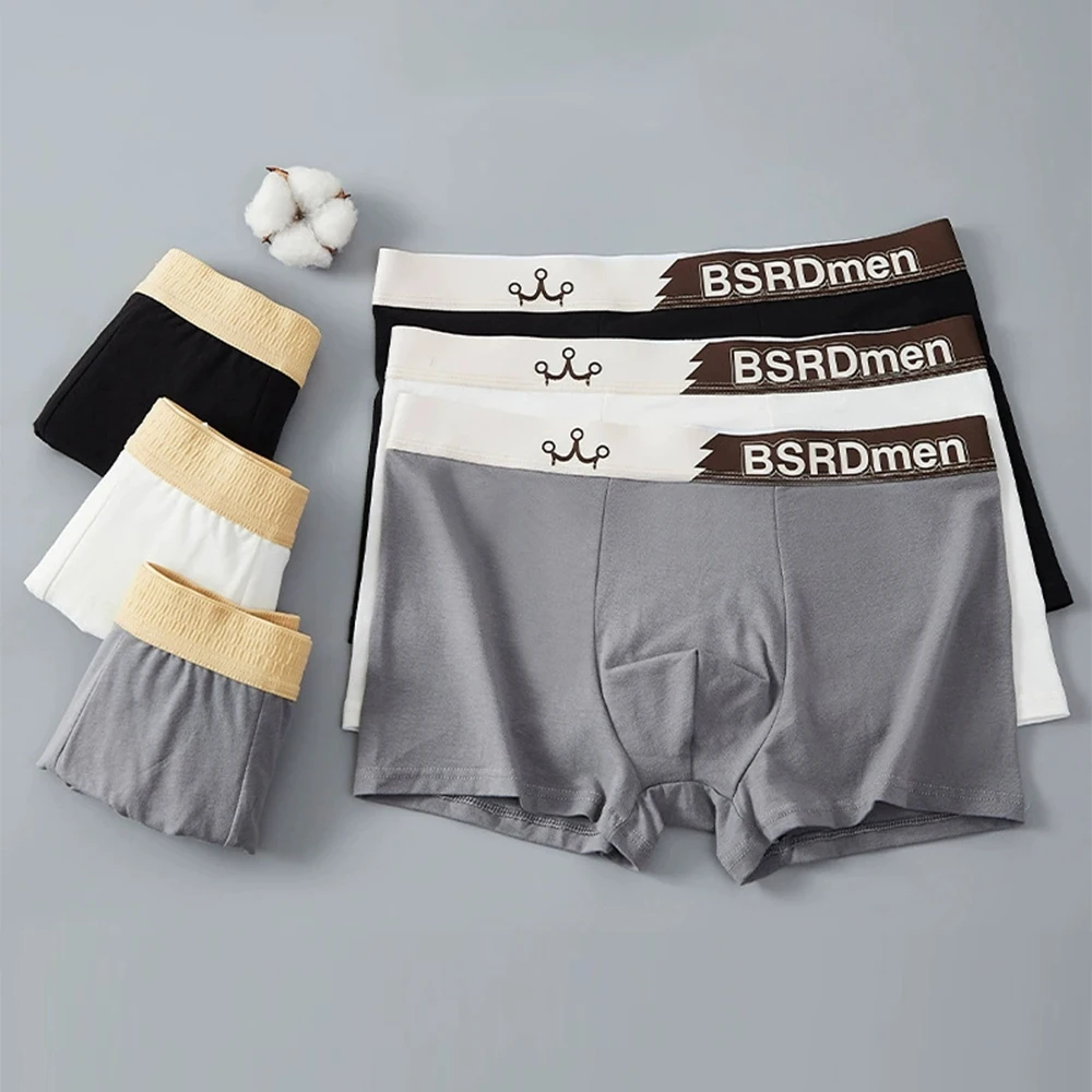 

1pcs Men's Underwear, Breathable Comfy Quick Drying Stretchy Boxer Trunks,cotton sports boxer shorts Men's Trendy Boxer Panties