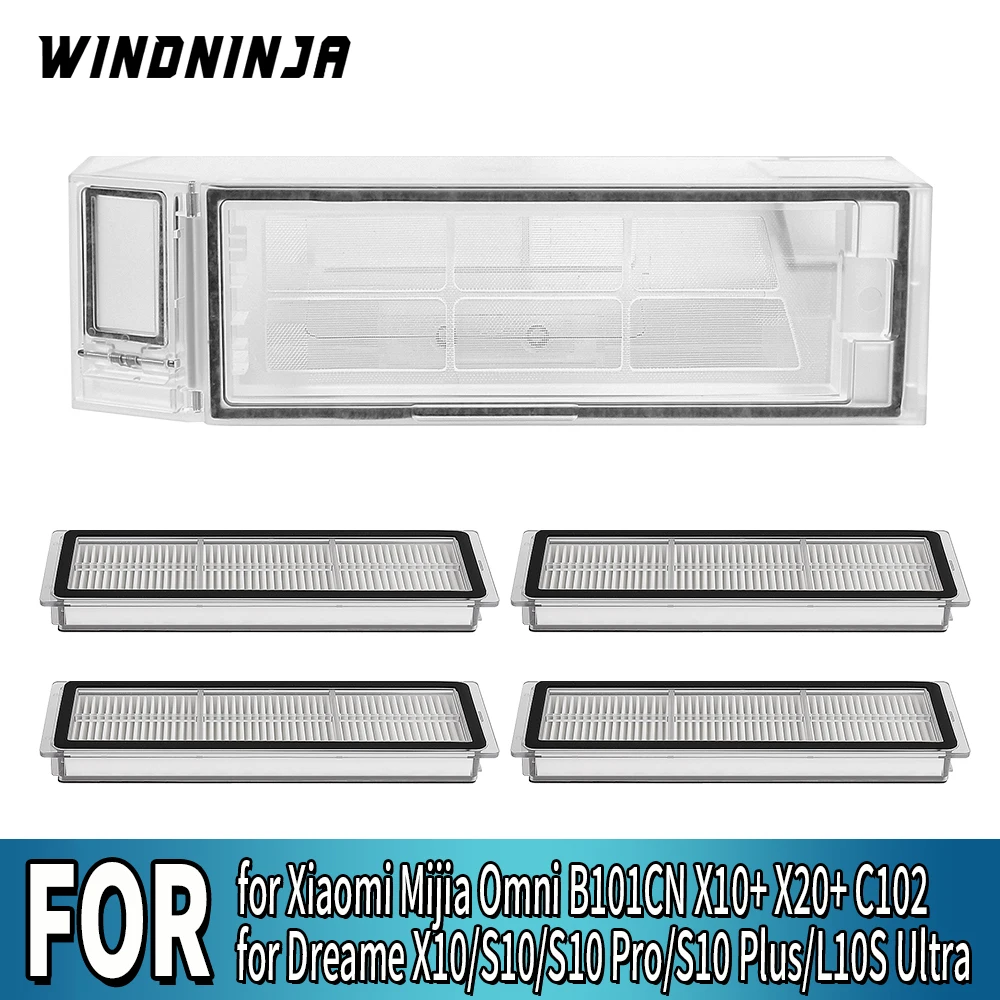 Staubbehälter Hepa-Filter für Xiaomi Mijia Omni B101CN X10+ X20+ für Dreame X10/S10/S10 Pro/S10 Plus/L10S Ultra Staubsauger Ersatzteile