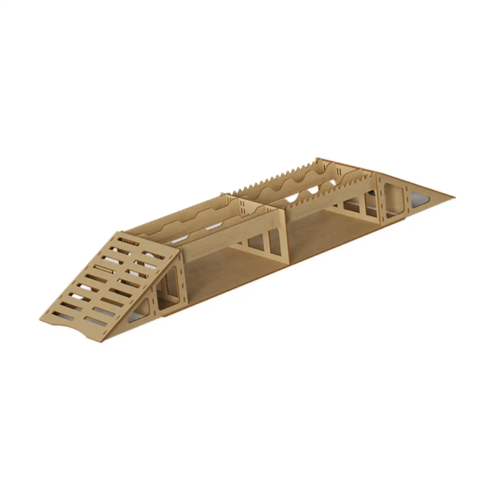 Wooden RC Crawler Obstacle Course Versatile 3.7mm Thick Planks Removable