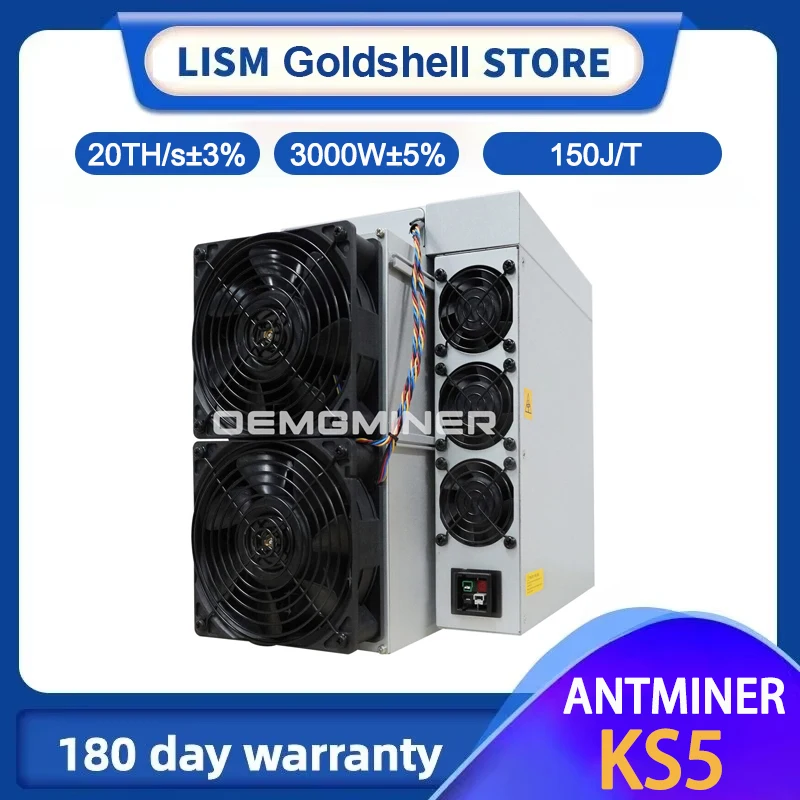 Bitmain Antminer KS5 20T 3000W Kaspa Miner Asic Mining Cryptocurrency KAS Coin Mining Machine Shipping on Oct 15th-Nov 10th