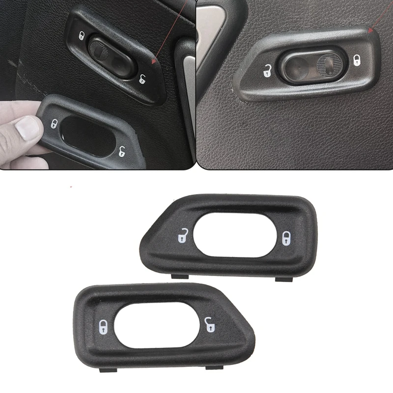 Interruptor de bloqueo de puerta, bisel para Jeep Wrangler Jk J3 2011-2018, Panel de marco de interruptor de puerta derecha