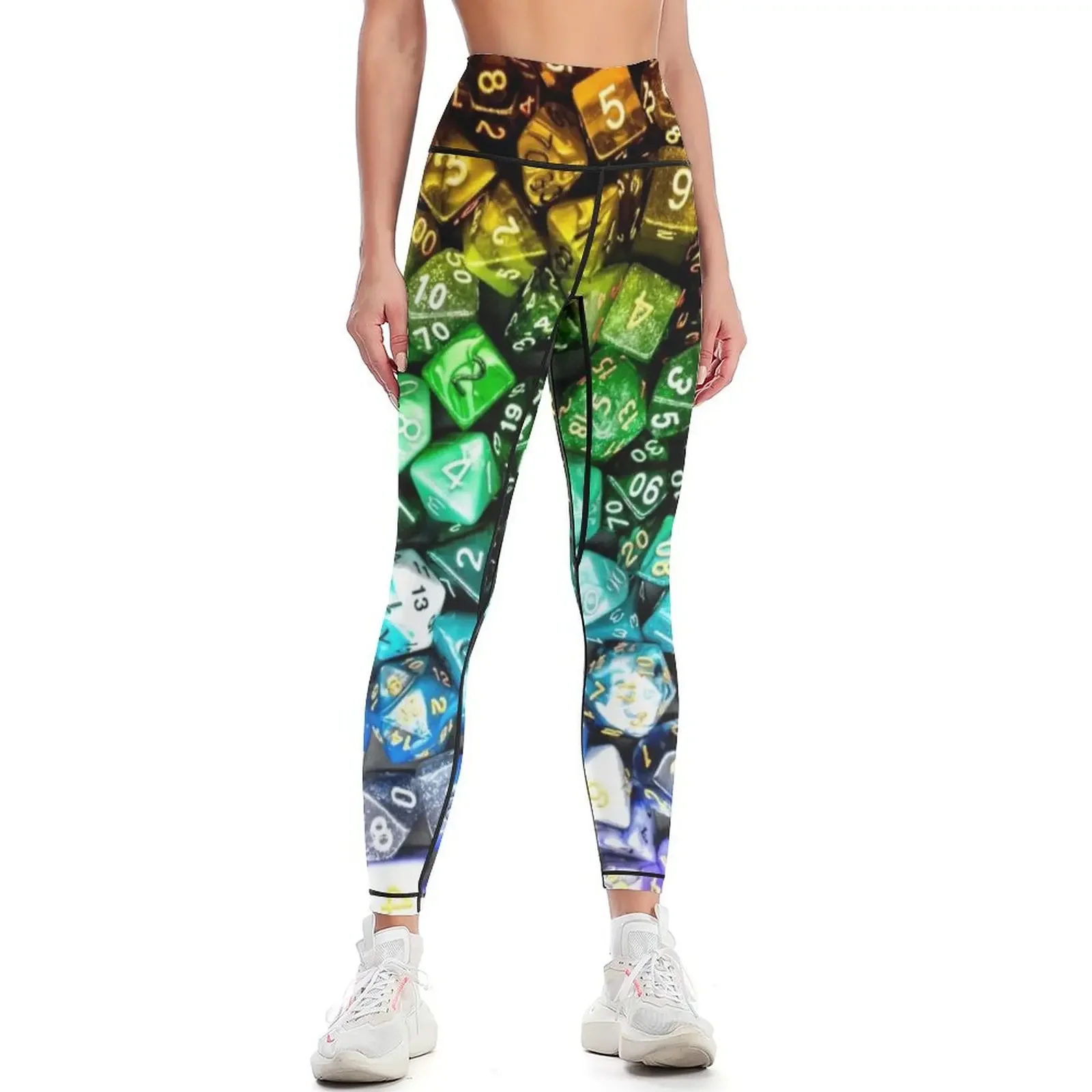 

Dice - Rainbow Leggings sports for push up legging pants raises butt Women sportwear harem pants Womens Leggings