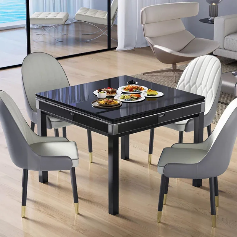 ماكينة جونغ A3020 4 plus 8 مجانية، طاولة جونغ أوتوماتيكية مزدوجة الأغراض، قاعدة أسطوانية أوتوماتيكية قابلة للطي #6