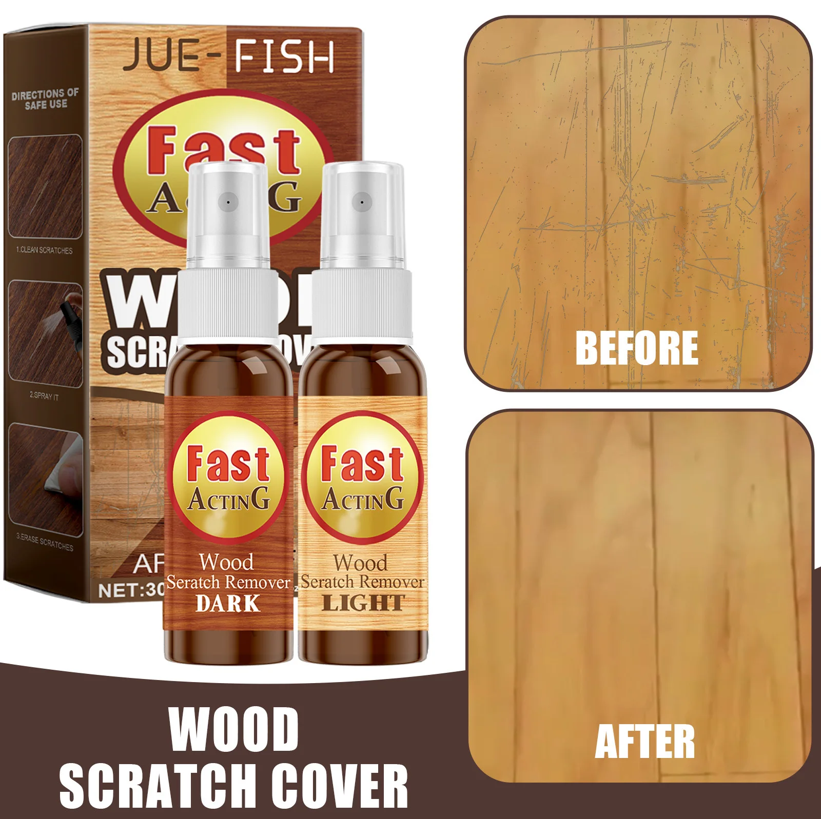 Wood Floor Scratch Repair Agent Scratch Color Repair Spray Furniture Floor Renovation Paint Repair