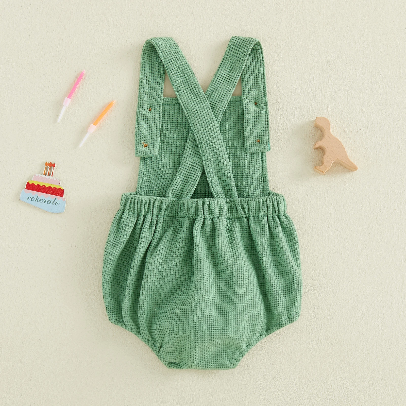 Dinosaur Birthday Baby Overalls 3