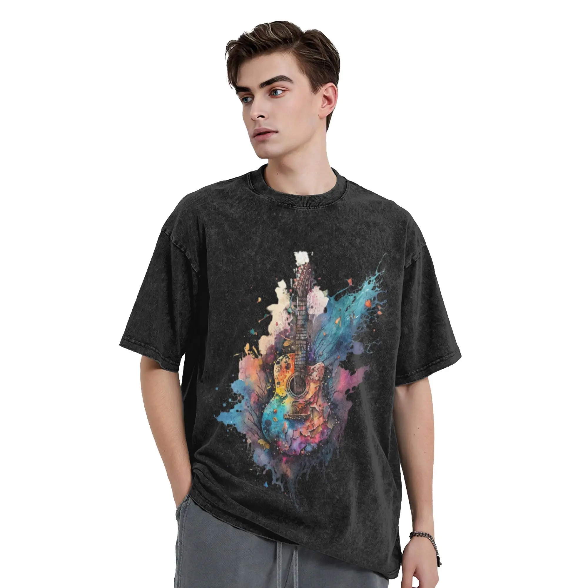 A shirt for your favorite concert Classic Cool A Washed T Shirt Men's Oversized Cotton Tees Tops