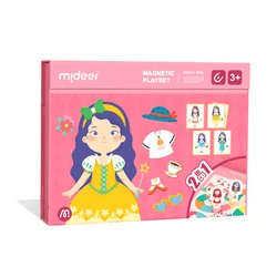 Mideer Magnetic Sticker Puzzle Game Sweet Girl Children's Toys Jigsaw Montessori Educational Intellectual DIY Gift