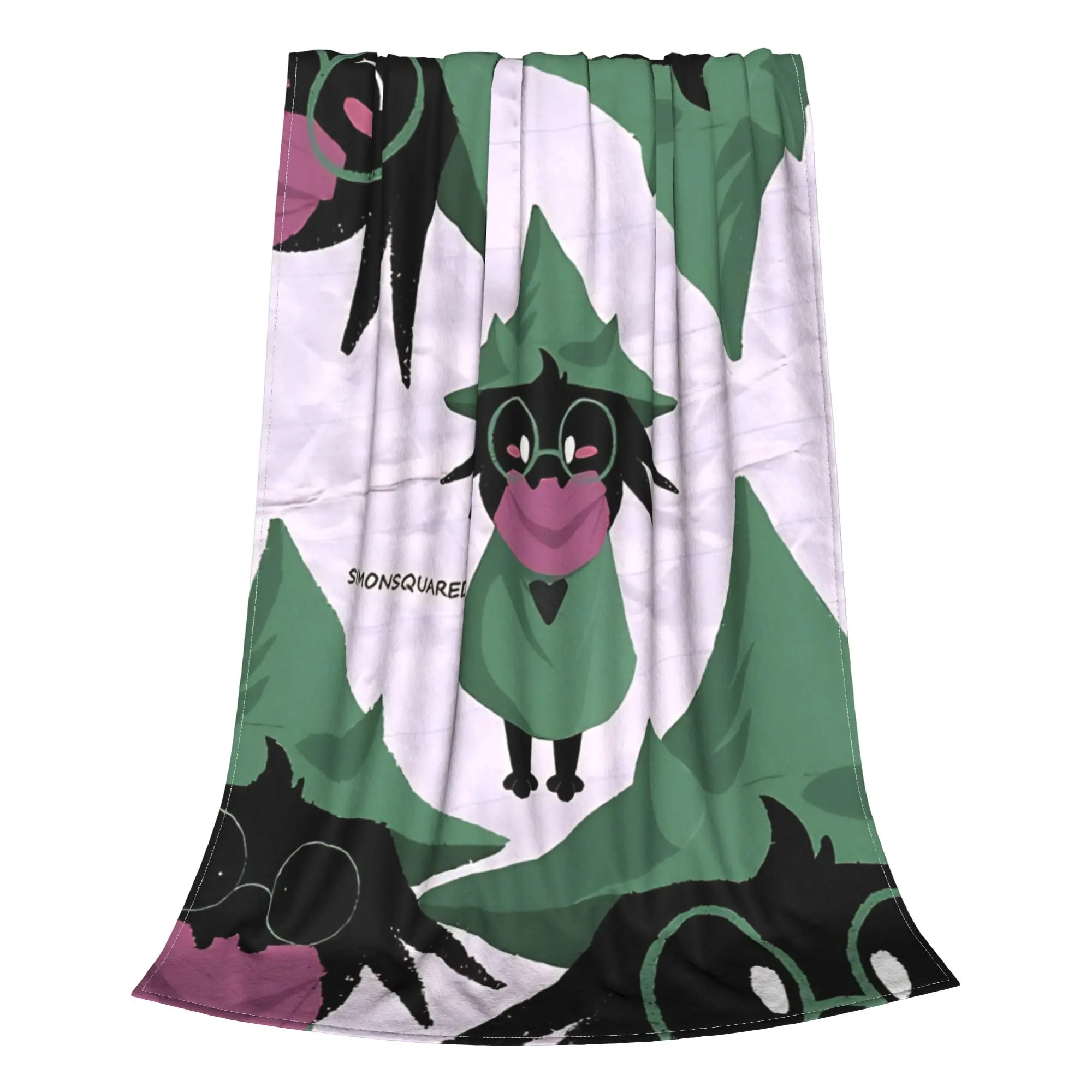 1PC Home Cute Room Decor Retro Magical Creature Graphic  Blanket Throw Blanket Deltarune Novelty Warm Blanket All Season