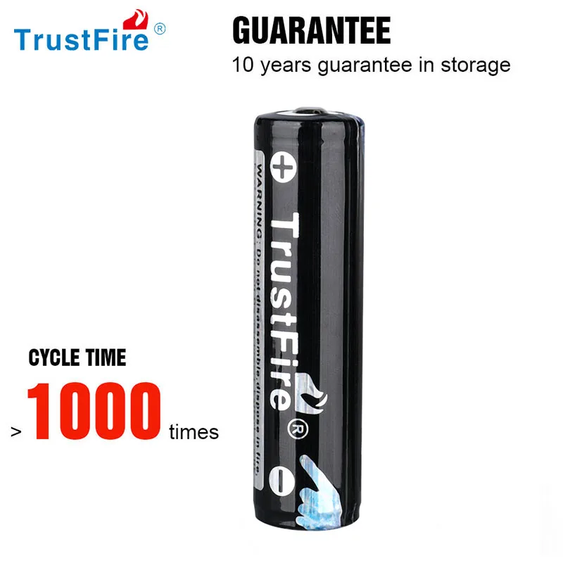 4PCS TrustFire 18650 Rechargeable Battery 3.7V Real Capacity 2600mAh Li-ion batterie For Flashlight Headlamp Power Bank/Toy/UAV