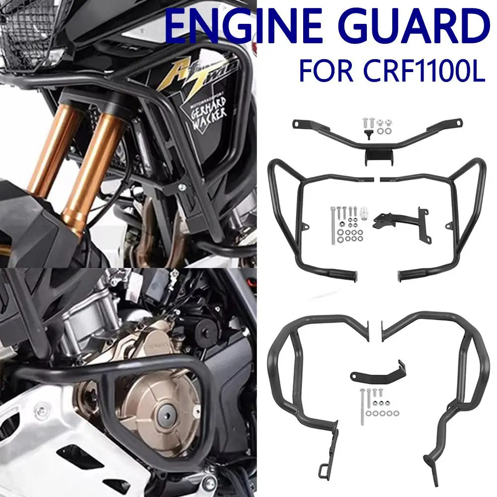 

For Honda CRF1100L CRF 1100 L Africa Twin ADV Sports 24-25 Motorcycle Highway Crash Bar Engine Guard Protector Bumper Stunt Cage