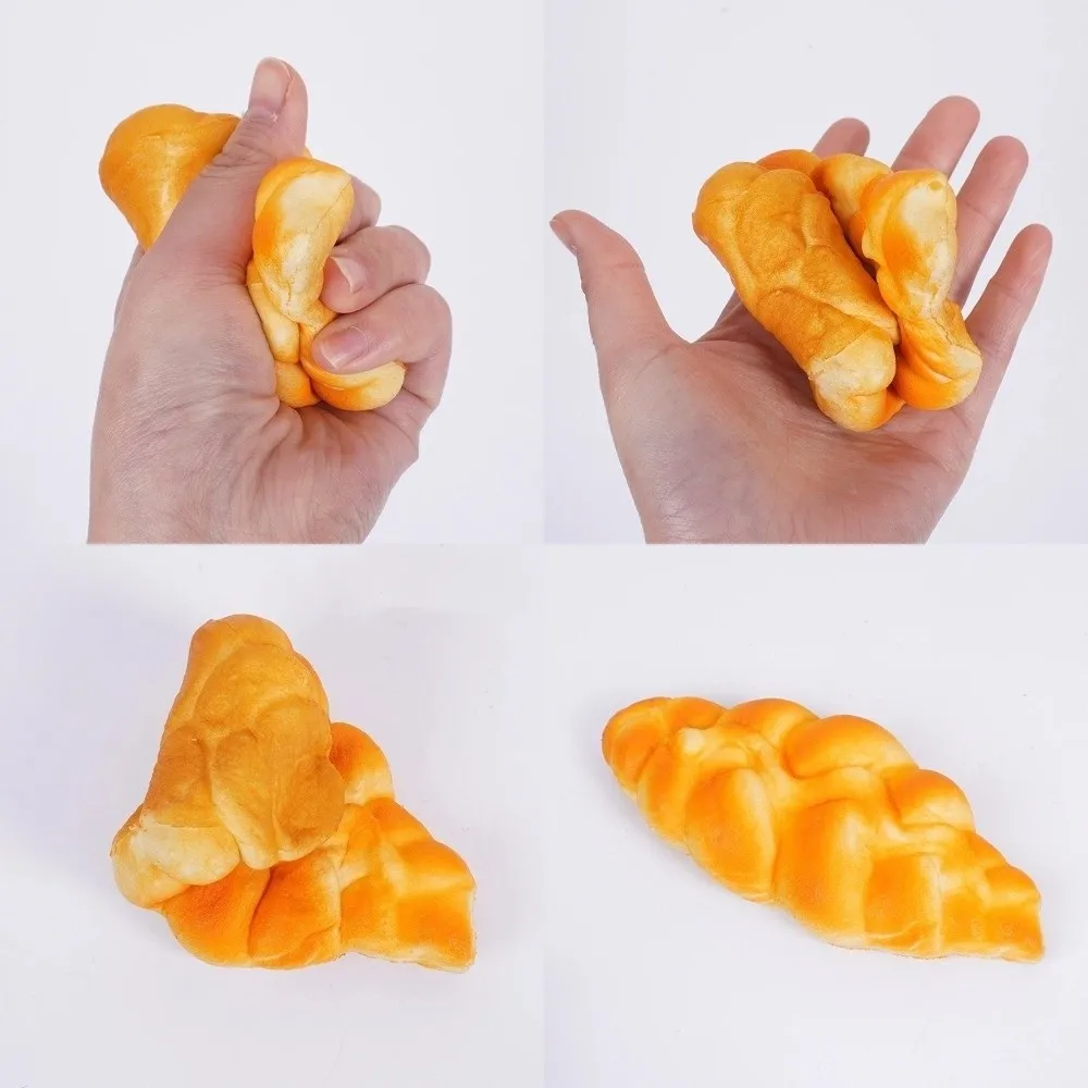 Realistic Soft Simulation Bread PU Pineapple Bun Squeeze Stress Stress Relief Waffle Biscuit Squeeze Photography Props