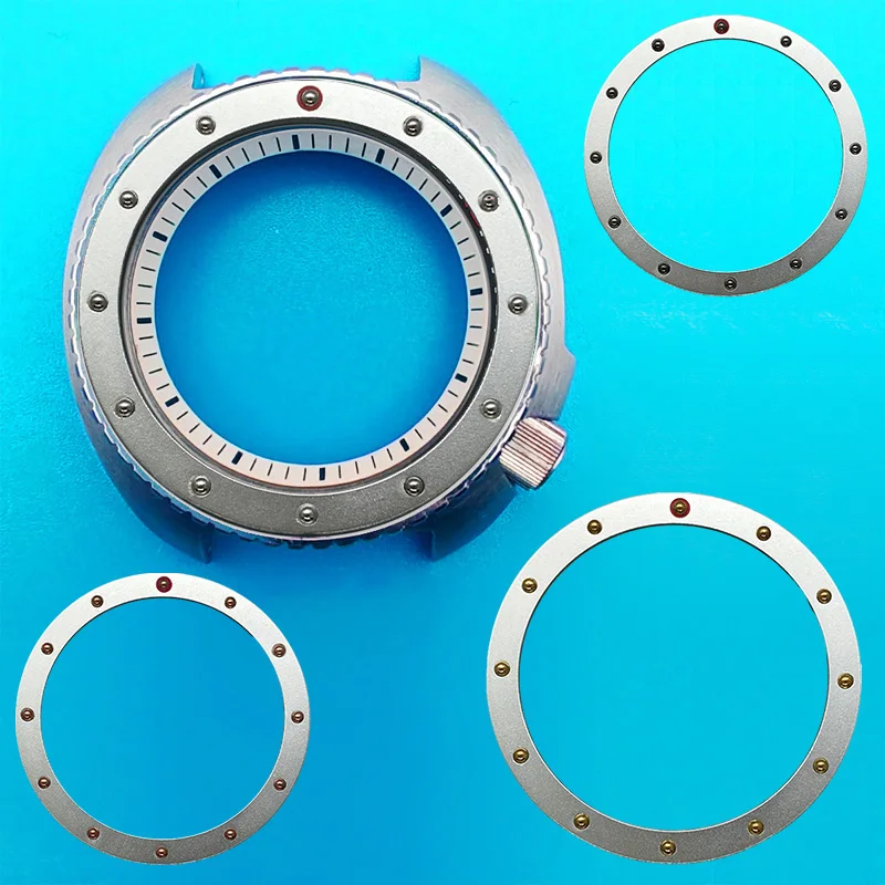 Aluminium Bezel 38mm*31.5mm Two-tone High Quality Bezel Insert Fit 38mm Case NH35 NH34 GMT Automatic Movement Watch