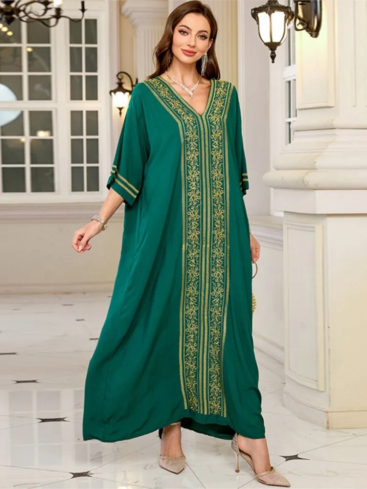 Summer Cover Ups Women Swimsuit Half Sleeve Robes Bathing Suit 2026 New Embroidery Beach Holiday Maxi Dresses Cover-Up