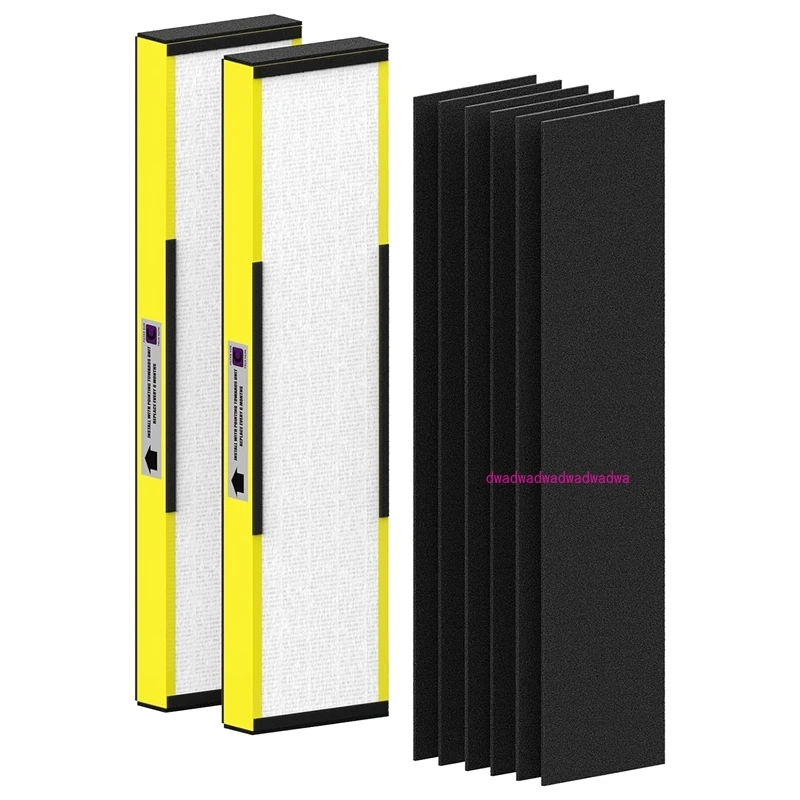 

2 Pack FLT5000 HEPA Filter Replacement Kit For Germ Guardian Purifier AC5000, AC5000E, AC5250PT, AC5350B, AC5350BCA, AC5350W