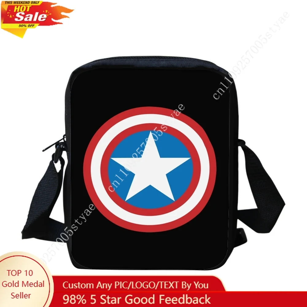 

Marvel Captain America Steve Crossbody Bags 3D Printing Sling Bags Small Shoulder Bag For Small Meseenger Bag Back to travel
