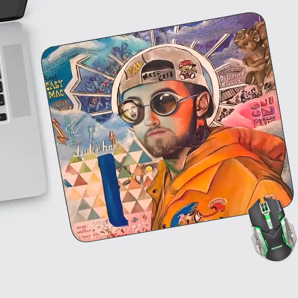 

Коврик для мыши Mac Miller, маленькие игровые аксессуары, клавиатура, компьютерный офисный настольный коврик, нескользящий резиновый коврик для ПК, геймера