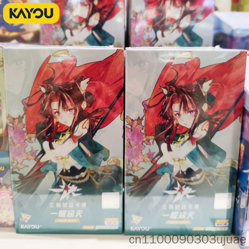 KAYOU Three Kingdoms Card One Battle Card Awakening To The Sky Table Pre-built Cards Anime Collectible Genuine Cards Toy Gifts