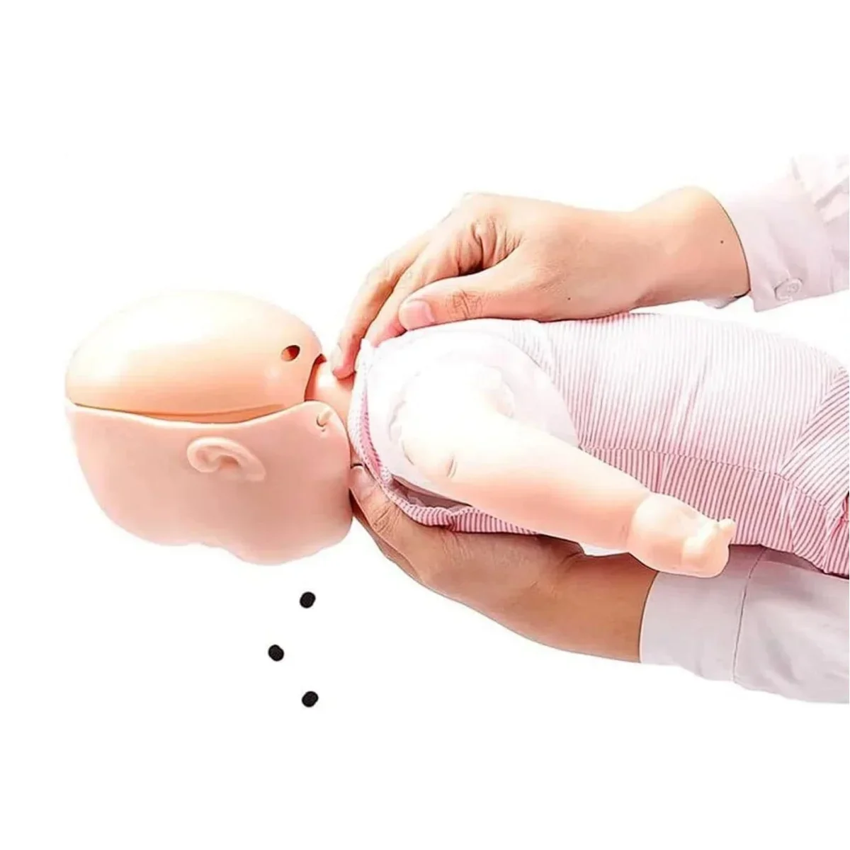 Imagem -02 - Infantil Modelo de Treinamento Cpr com Acessórios Obstrução das Vias Aéreas Primeiros Socorros Prática Manequim Heimlich Medical Ensinar Ferramenta