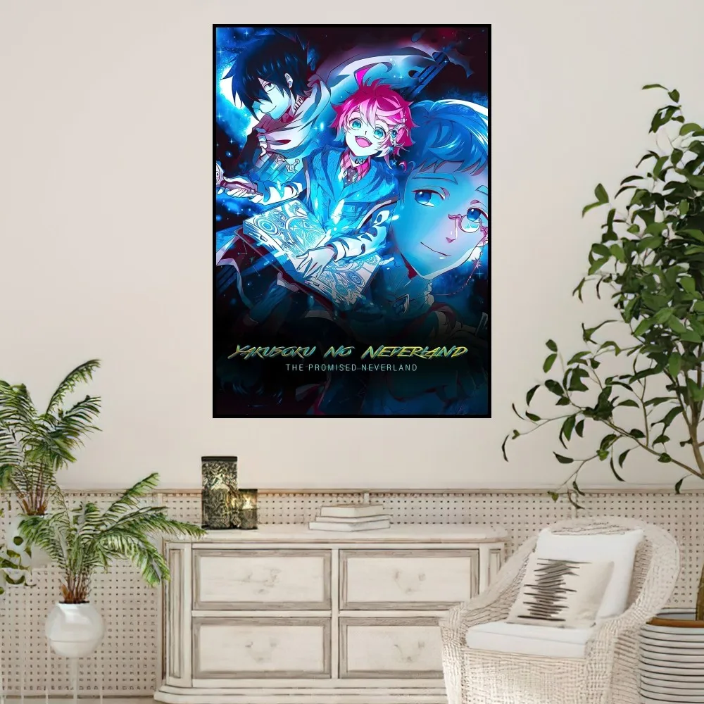 Anime The Promised Neverland Poster Prints Wall Sticker Painting Bedroom Living Room Decoration Office Home Self Adhesive