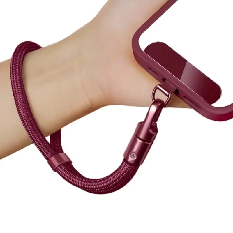 Hängende Dekoration, tragbares Armband, gedrehtes Seil, universell, 360° °   Drehbare Handy-Schlaufe für Mobiltelefone, Anti-Verlust-Zubehör