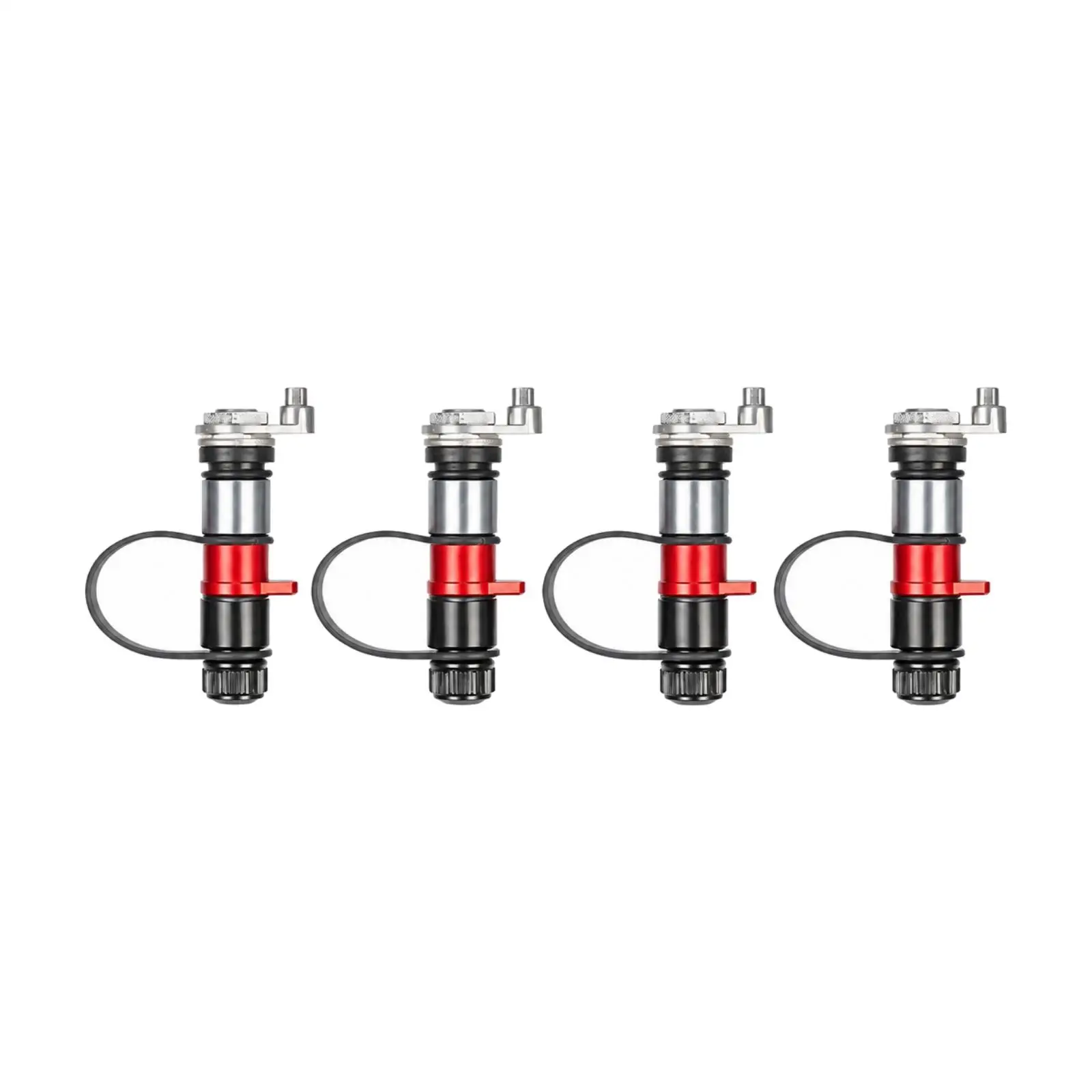 Compact Aluminum Tire Deflator Valve with Black Sealing Rings for SUV Pickup Motorcycle Bicycle Tire