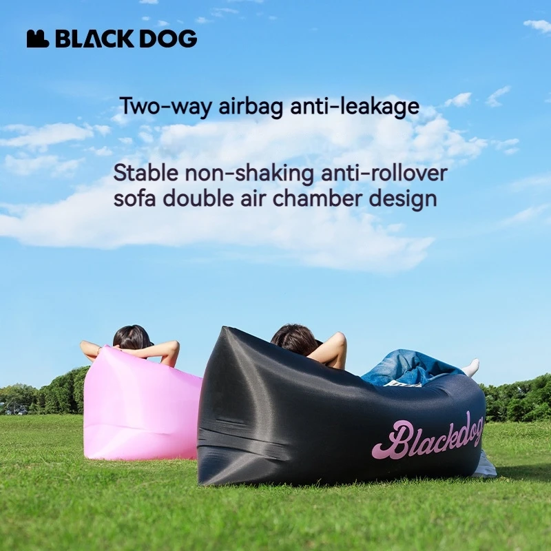 Naturehike BLACKDOG Lazy Inflatable Sofa Outdoor Camping Air Bed Single Ultralight Portable Mattress Bearing 200kg Office Nap