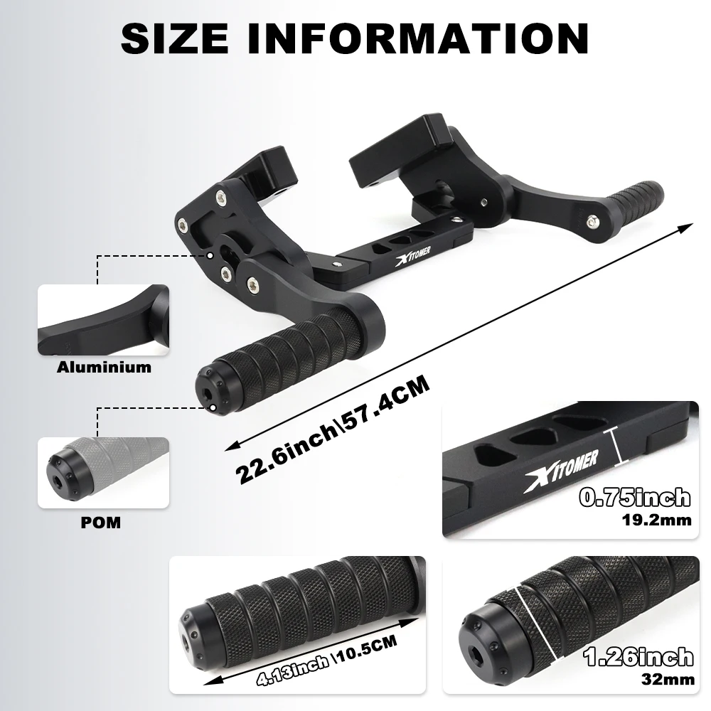 Fit For Suzuki GSX-R600 2008-2010 GSX-R750 2008-2010 Motorcycle Adjustable Rear Footrests Subcage Peg Support Stunt Protection