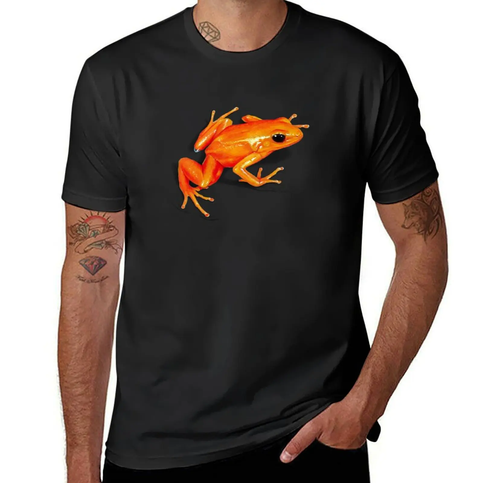 

Orange Dart Frog T-Shirt oversized vintage clothes summer clothes mens graphic t-shirts funny