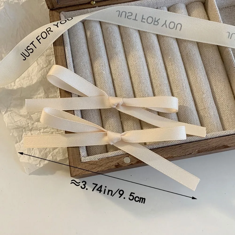 Заколки для волос с бантом для девочек, милые зажимы для волос с балеткой, модные мини-заколки с бантом, аксессуары для волос, 2 шт.