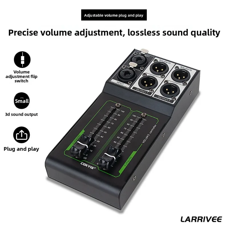 No power supply controller required, cross-border precision volume tuning stereo output input 0 noise volume controller