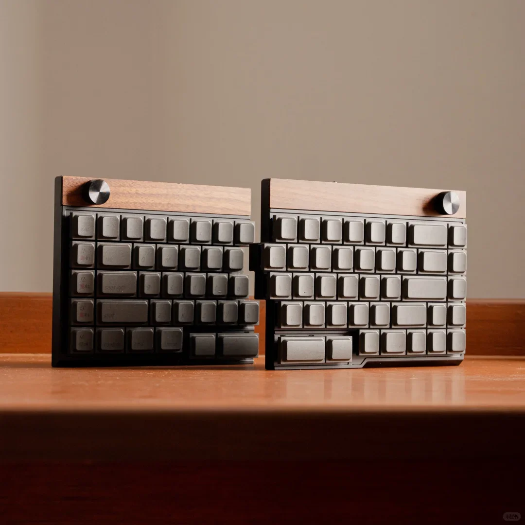 Jiffy75 Low Profile Split Keyboard Customized Tri-mode Wireless Aluminum Shell Ergonomic Support JZF HUB Gaming Office Keyboard
