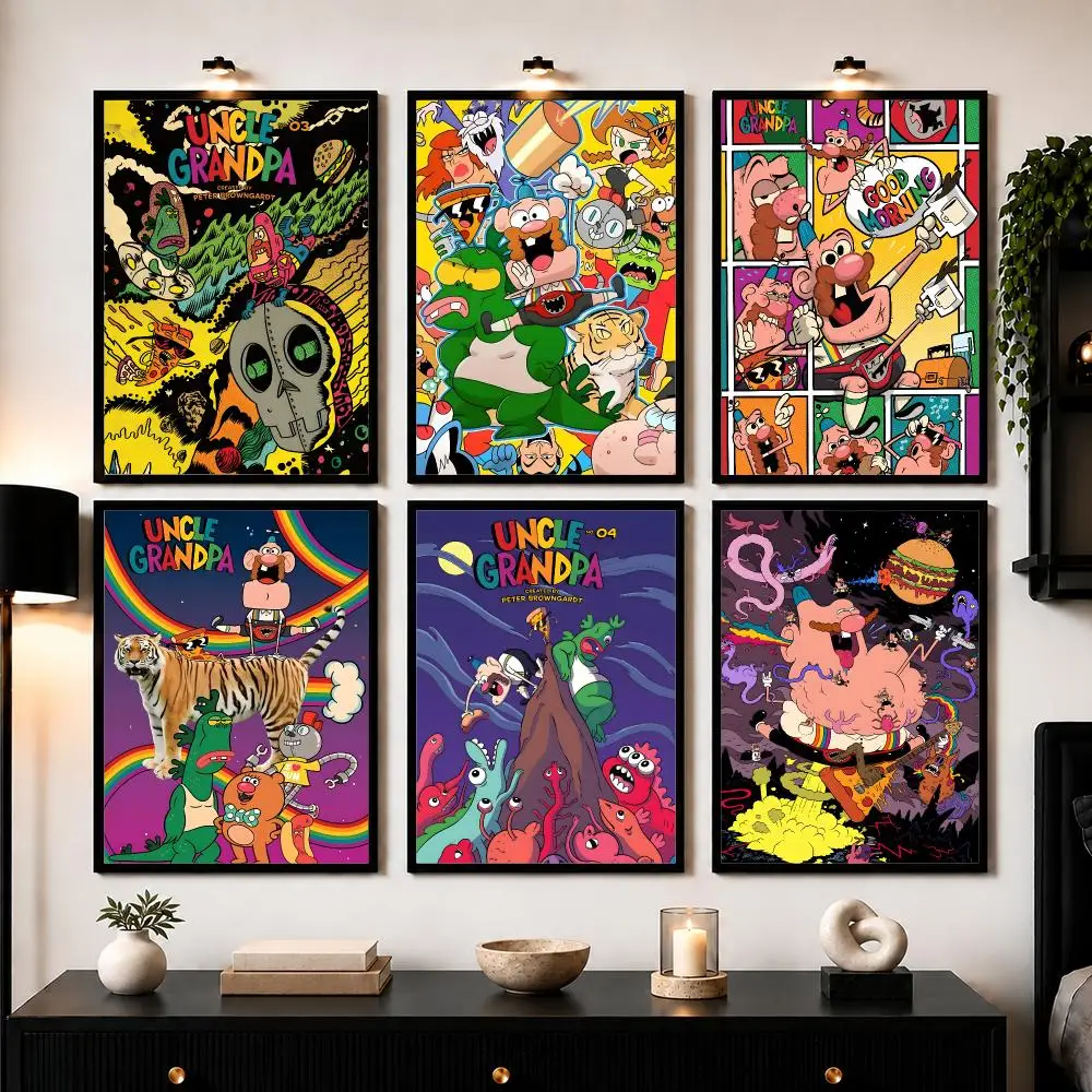 Anime U-Uncle G-Grandpa Poster Wall Art Print Sticker for Bedroom Living Room Dorm Office Modern Home Decor