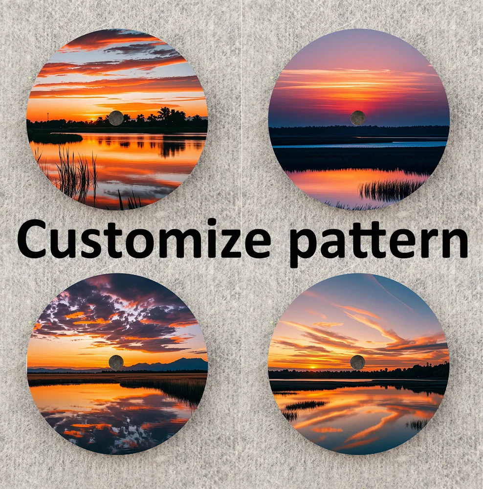 Циферблат NH35 Sunset Lake Креативный циферблат 28,5 мм Цветной циферблат NH36 Циферблат подходит для часов NH35/36 Механизм Замена деталей Пользовательский логотип