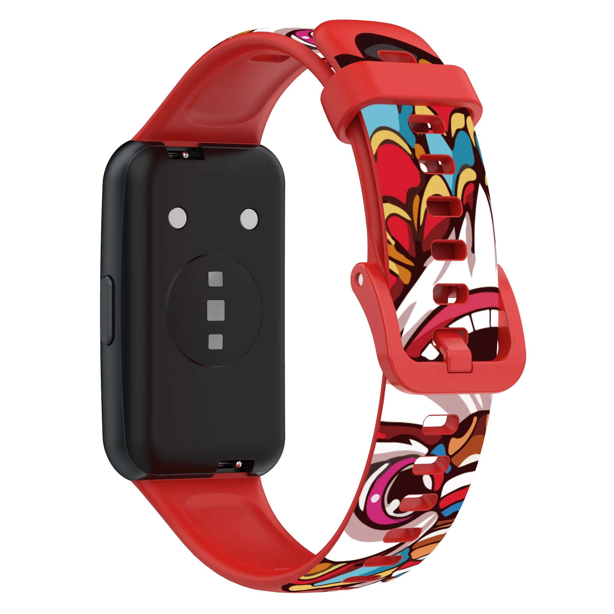 Cartoons Watchband For Huawei Band 7 Replacement Printing Strap Sport For Honor Band 7 Smart Silicone Bracelet Accessories