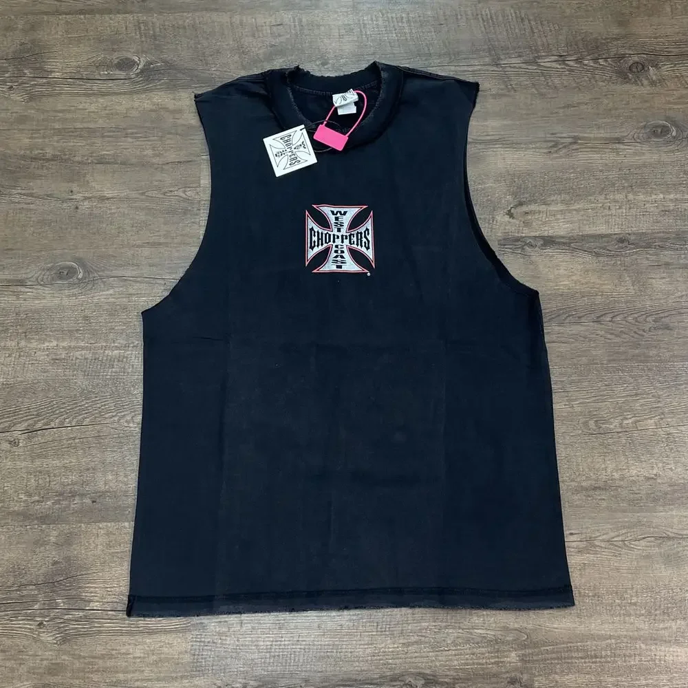 Yao Fashion Luxury Brand 1:1 2025SS Tops Tank Oversize Print Vintage HipHop Sleeveless Vest