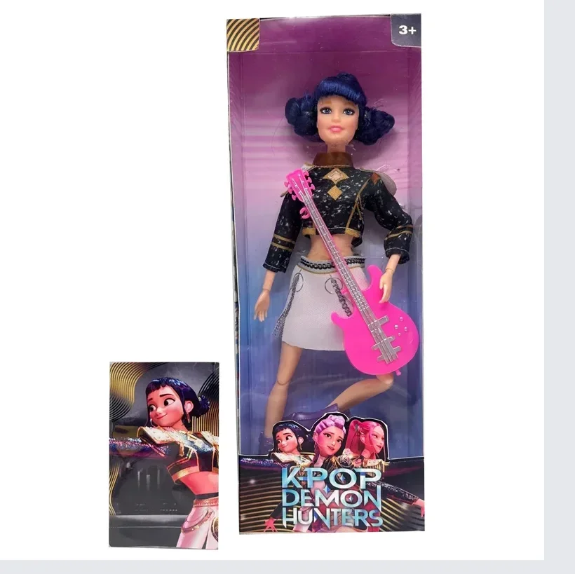 $% Rumi Mira Zoey Sussy Kpop Demon Hunters Live-Action Figure Speelgoed Kleurrijke Lichten Thema Lied Voor Fans Kind Verjaardagscadeautjes_@