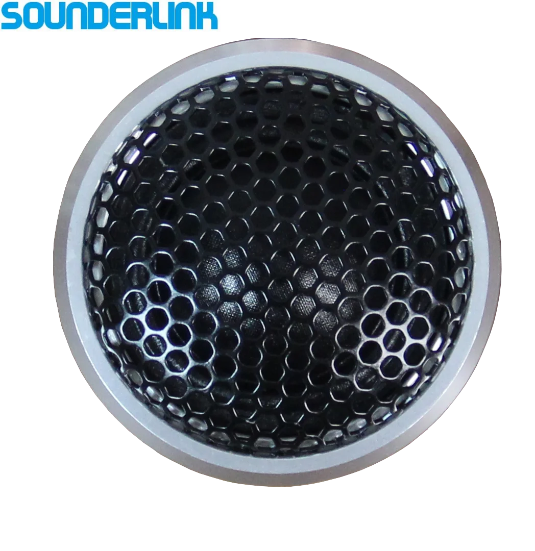 Sounderlink 2PCs 2 Inch  Aluminum Car Tweeter Dome Silk Diaphragm 4 Ohm 15W HiFi Music Loudspeaker Driver