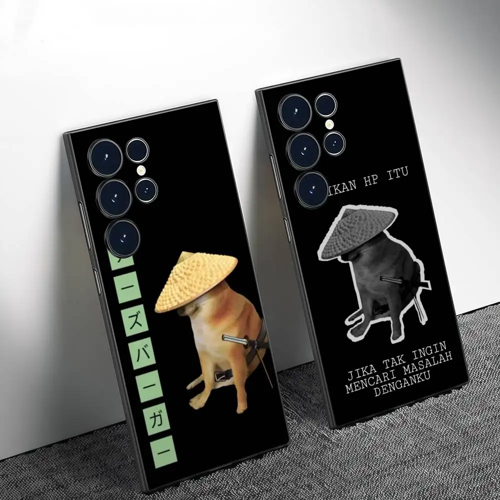 

Doge Dog Cheems Meme Phone Case Phone Case For Samsung Galaxy S25 S24 S22 S23 Ultra S21 S20 Plus Frosted Full Soft Case