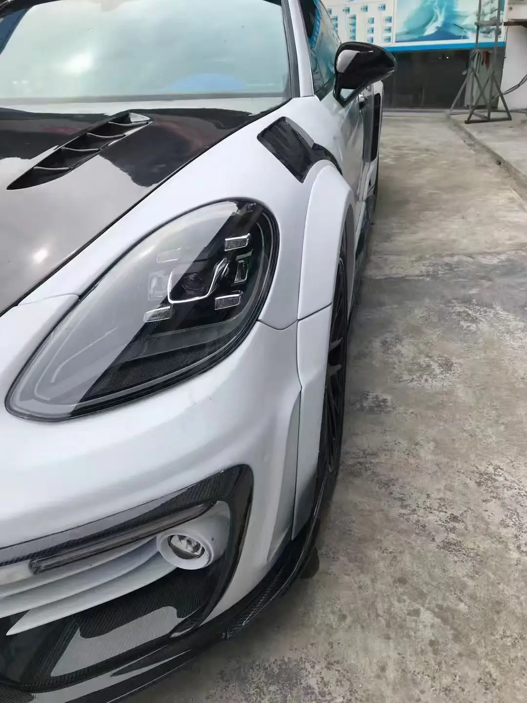 Novità per Porsche per Panamera 971MSY Body Kit 2017-2019 Kit carrozzeria larga Include paraurti per auto