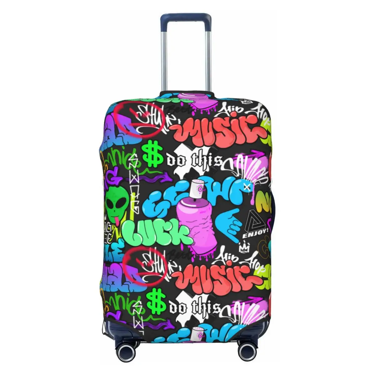 

Hip-hop Culture Street Graffiti Art Travel Luggage Cover Dust Proof Suitcase Cover Protector Fit 18-32 Inch