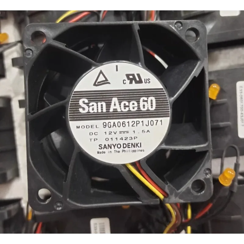New Cooler Fan for Sanyo 9GA0612P1J03 12V 1.5A 6038 4 Wire PWM Temperature Control Server Cooing Fan 60 * 60 * 38MM