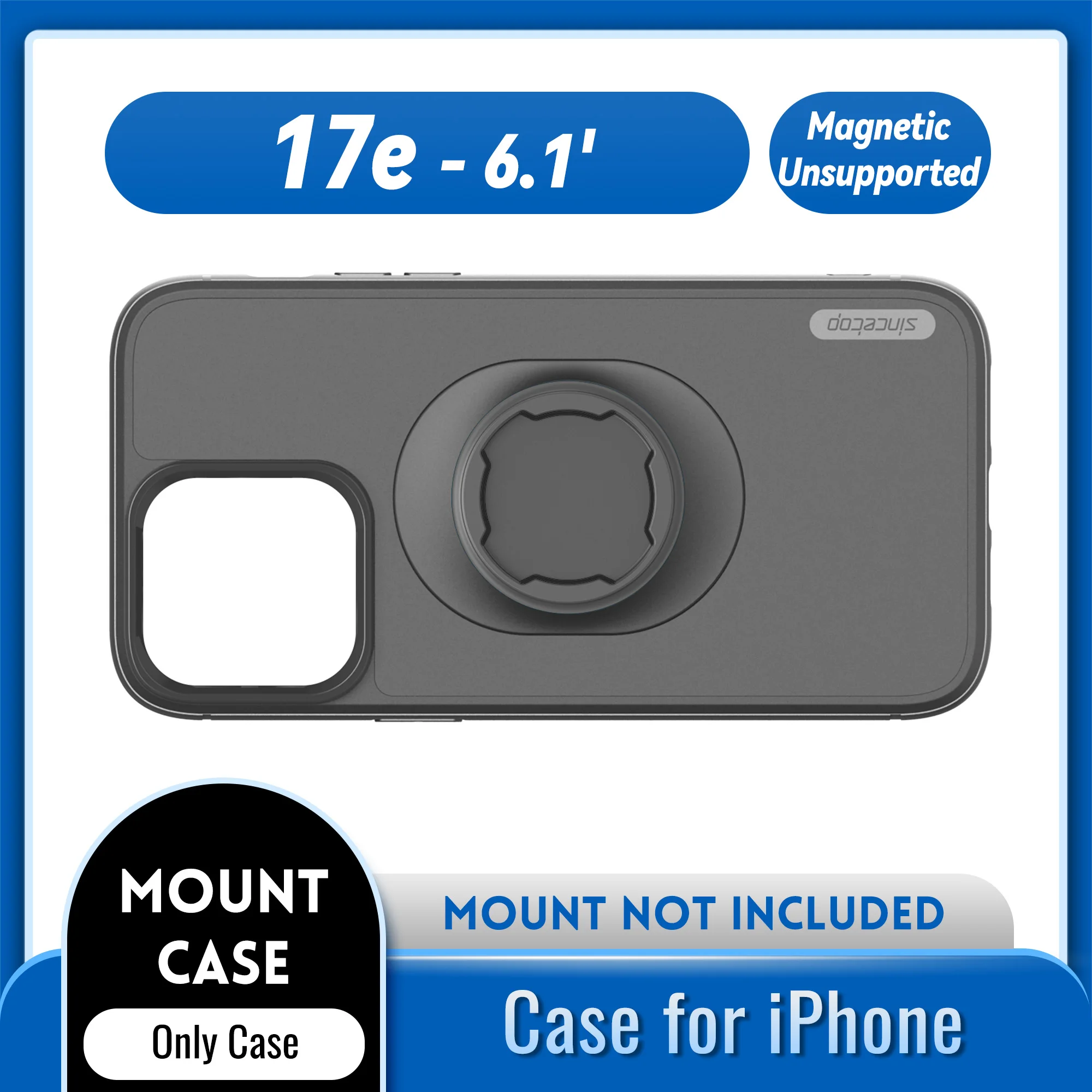 Lock-in Design Case voor iPhone 17/16/15/14/13/12/11/X/8/7 Pro/Plus/Max/Mini/SE voor Quad-stijl Fiets/Motorfiets/Auto Mount Houder