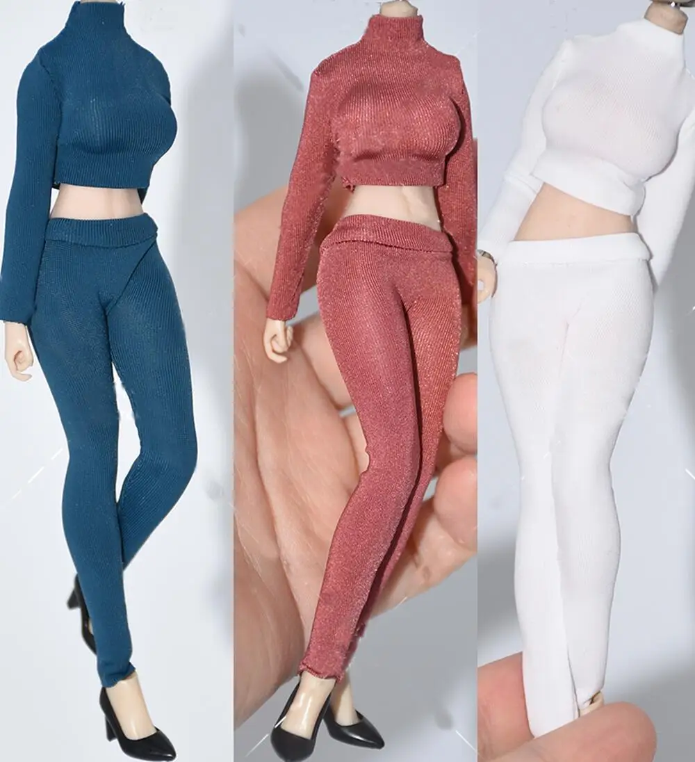 1/12 Female Soldier Model Ice Silk Tights Swimsuit Colorful Sexy Dress Socks 6Inch Action Figure Body Doll