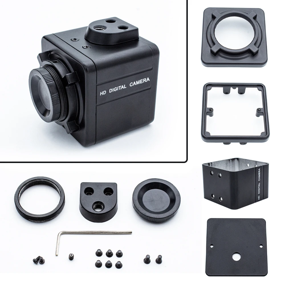 WGWK MINI Box Camera Shell Housing&Case Aluminum Cover Metal CS Mount For CMOS AHD IP Industrial Camera PCB Module Chipset Board